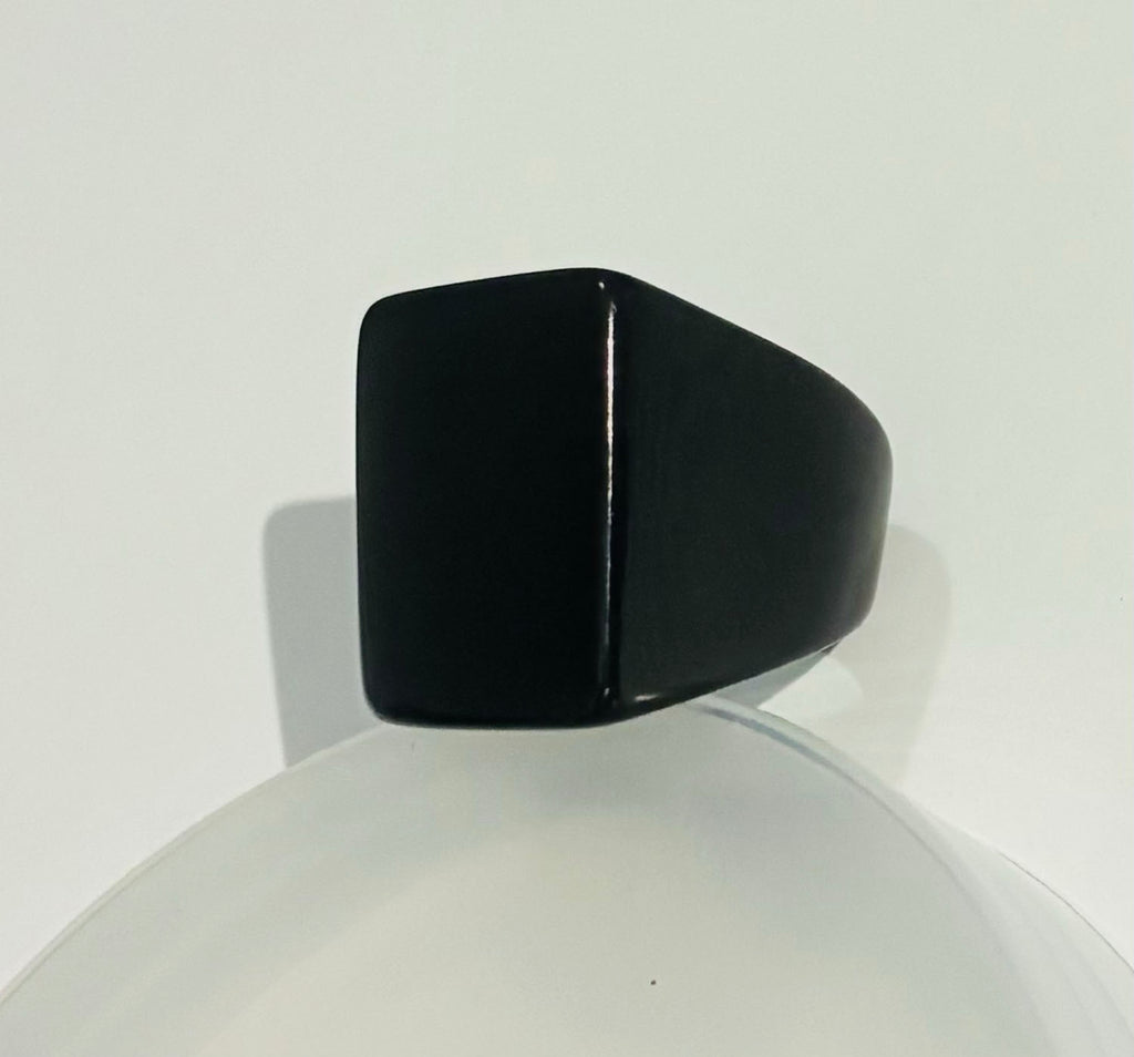 Black Tagua Statement Ring Amazonias