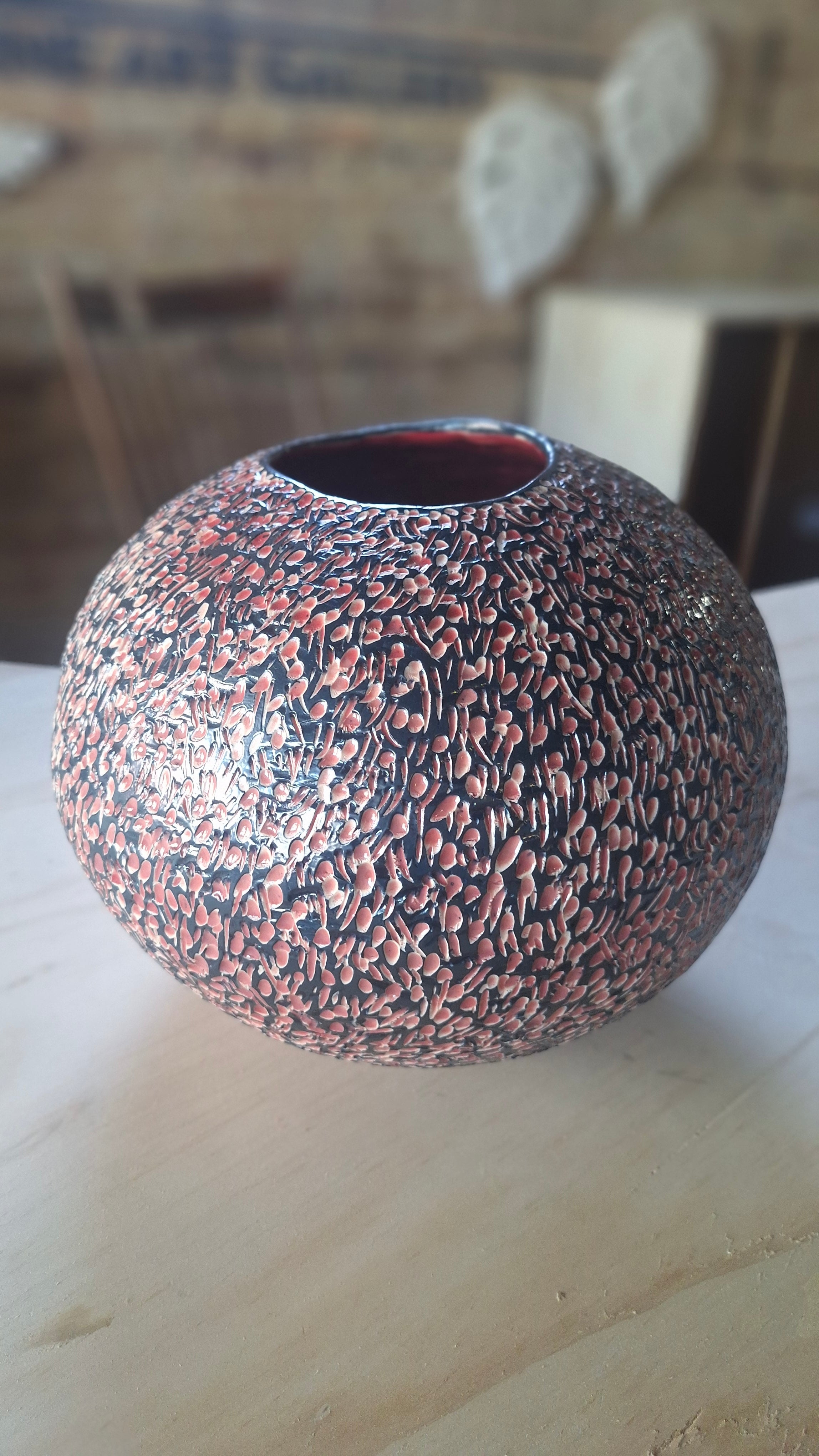 LARGE MOON VASE