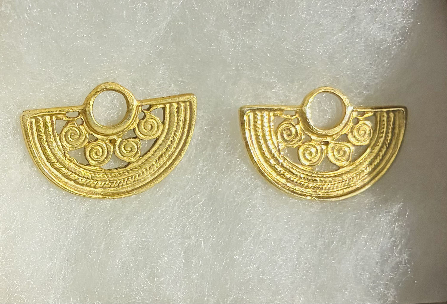 Gold Crescent Tolima Earrings