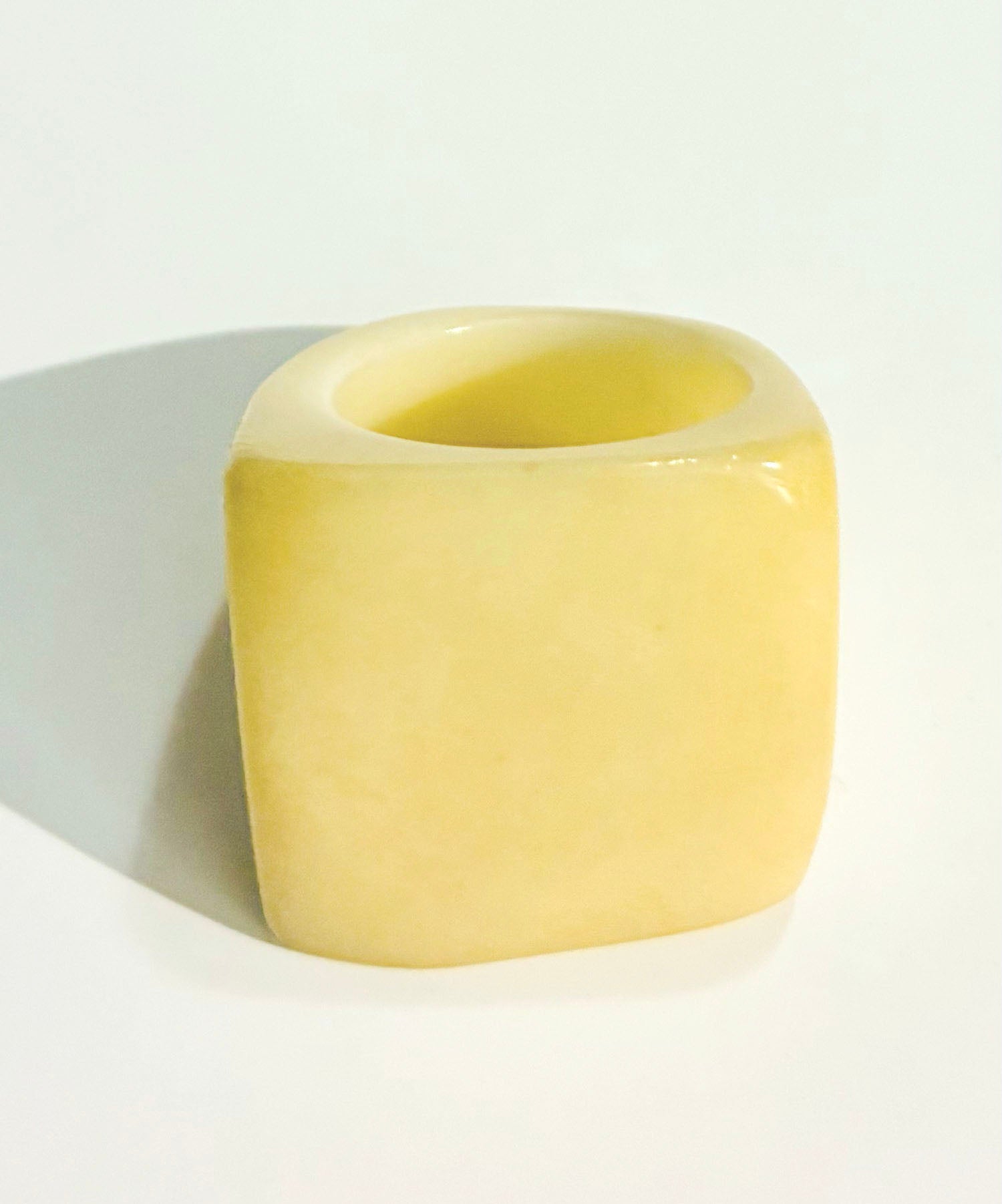White Tagua Statement Ring