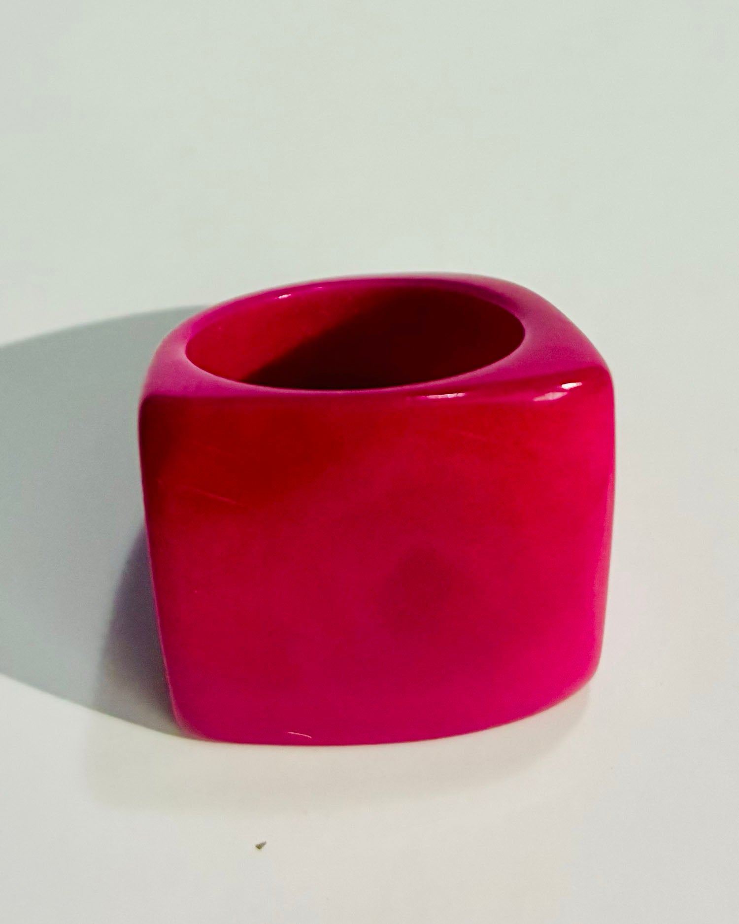 Pink Tagua Statement Ring