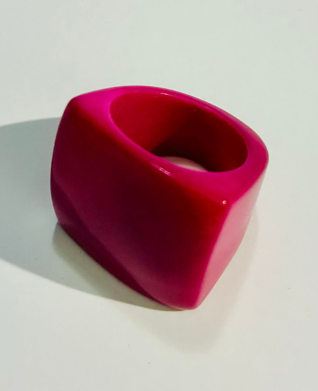 Pink Tagua Statement Ring