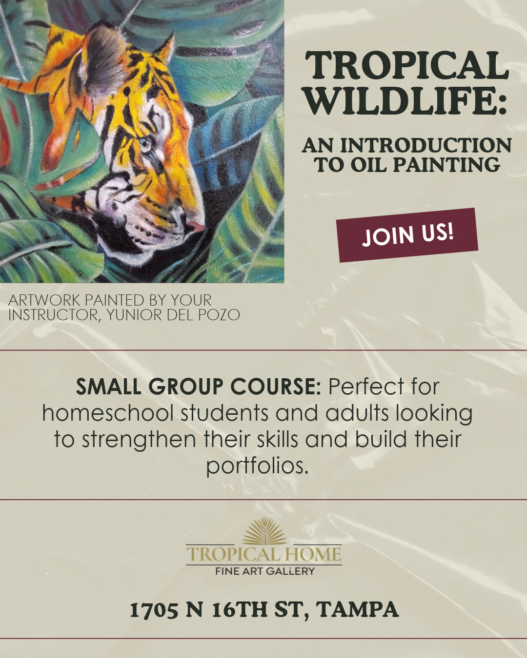 Tropical Wildlife: An Introduction To Oil Painting